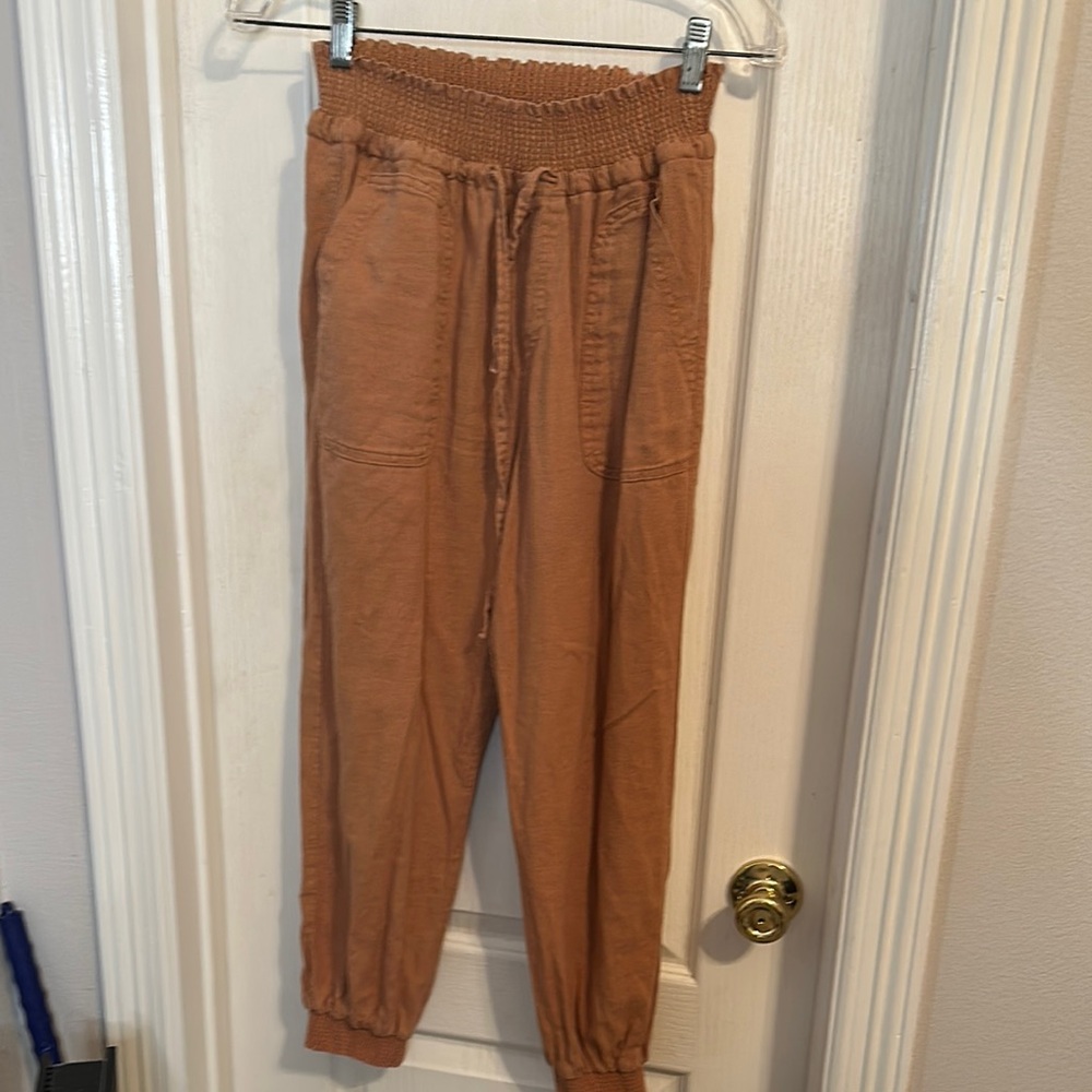 Casual Tan Jogger Pants